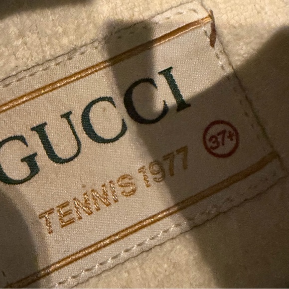 Gucci 1977 Tennis Shoes Size 37 US SIZE 7 BOX BAG DUSTCOVERS + LACES INCLUDED - Picture 10 of 16